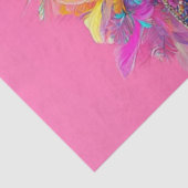 Decoupage Whimsical Wackadoodle Struisvogel in het Tissuepapier (Detail)