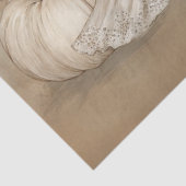 Decoupage Whimsical White Ghost & Highland Koe Tissuepapier (Detail)