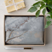 Decoupage Whimsical Winter Church Red Wagon Tissuepapier (Geschenk)