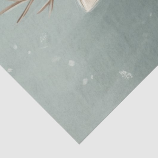 Decoupage Whimsical Winter Rudolph Christmas Tissuepapier (Detail)