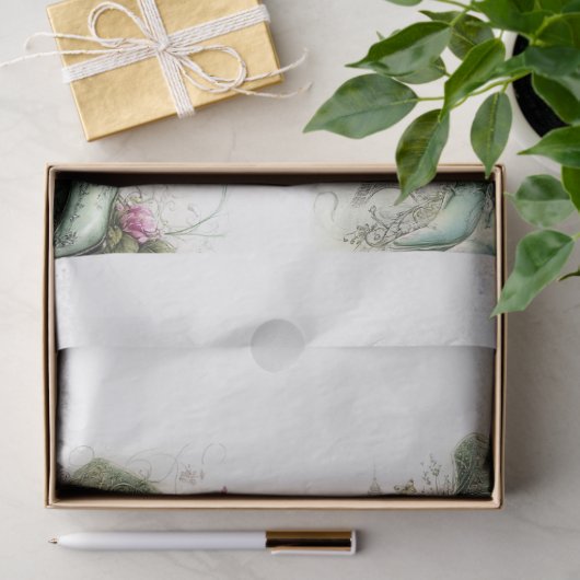 Decoupage Whimsical Wispy Cats 8 x 10 Canvas Tissuepapier (Geschenk)