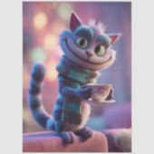 Decoupage Whimsical Wonderland Style Tea Cat Tissuepapier (Voorkant)