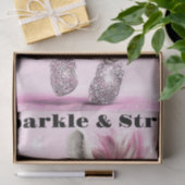 Decoupage Whimsical Zebra White & Sparkly Zuni Tissuepapier (Geschenk)