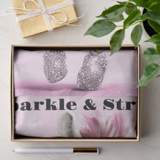 Decoupage Whimsical Zebra White & Sparkly Zuni Tissuepapier (Geschenk)