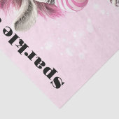 Decoupage Whimsical Zebra White & Sparkly Zuni Tissuepapier (Detail)