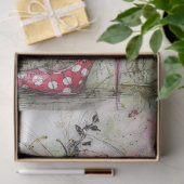Decoupage Whimsical Zwarte Kat Stiletto's Catwalk Tissuepapier (Geschenk)