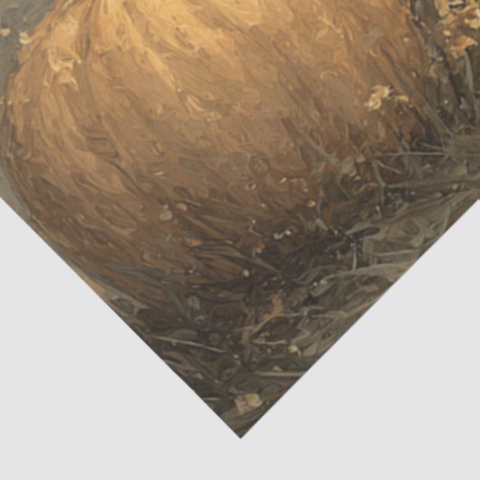 Decoupage Whimsy Ghost & Highland Koe Halloween Tissuepapier (Detail)