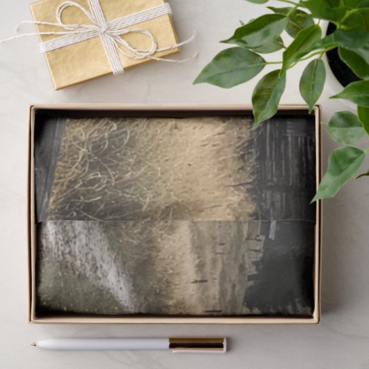 Decoupage Whispering Bossen Cabin Mountains Tissuepapier (Geschenk)