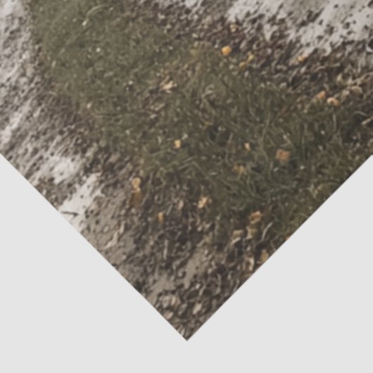 Decoupage Whispering Bossen Cabin Mountains Tissuepapier (Detail)