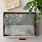 Decoupage White Peacock Frosted Elegance  Tissuepapier (Geschenk)