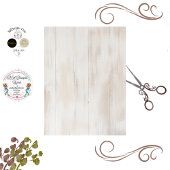 Decoupage Whitewashed Panel Background  Tissuepapier