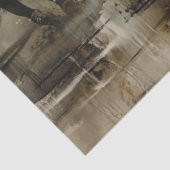 Decoupage Wild Painterly Horses Running Tissuepapier (Detail)