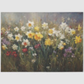 Decoupage Wildflower Meadow Daffodils KayliMade Tissuepapier (Voorkant)