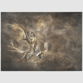 Decoupage Wildlife Deer Portret Tissuepapier