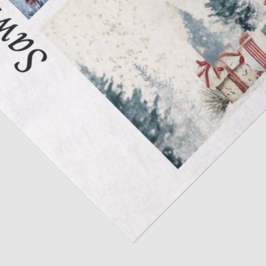 Decoupage Winter Sawblade Set 26x6  Tissuepapier (Detail)