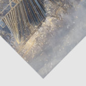 Decoupage Winter Steam Train Engine Christmas Tissuepapier (Detail)