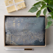 Decoupage Winter Stoomtrein Motor Kerstmis Tissuepapier (Geschenk)