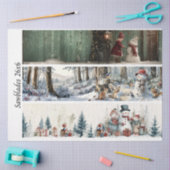 Decoupage Winter Zaagblad Set 26x6 Tissuepapier (Craft)