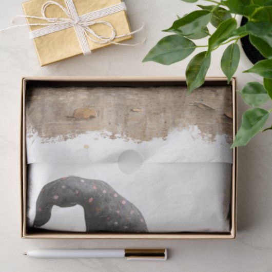 Decoupage Witch Striped Kousen Curled-teen Boots Tissuepapier (Geschenk)