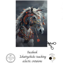 Decoupage Witte Ceremoniële Amerikaanse Indiaanse