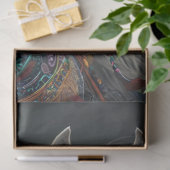 Decoupage Witte Ceremoniële Amerikaanse Indiaanse  Tissuepapier (Geschenk)