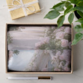 Decoupage Witte Cottage Roze Klimmen Rozen Tissuepapier (Geschenk)