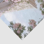 Decoupage Witte Cottage Roze Klimmen Rozen Tissuepapier (Detail)