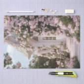 Decoupage Witte Cottage Roze Klimmen Rozen Tissuepapier (Craft)