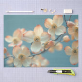 Decoupage Witte Dogwood Boom Bloem Tissuepapier (Craft)