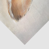 Decoupage Witte Konijn Paasbloem Kroon Tissuepapier (Detail)