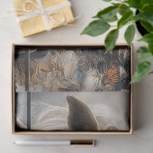 Decoupage Witte Paard Plank Muur Fluisteringen Wei Tissuepapier (Geschenk)
