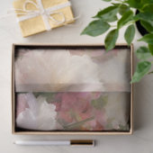 Decoupage Witte & Roze Pioenen Waterverf Schilderi Tissuepapier (Geschenk)