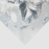 Decoupage Witte Tijger Bewaker van Harmonie Artemi Tissuepapier (Detail)