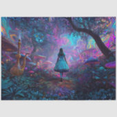 Decoupage Wonderland Pad Psychedelisch Woud Tissuepapier (Voorkant)