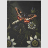 Decoupage Woodland Moth Illustration Tissuepapier (Voorkant)