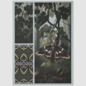 Decoupage Woodland Moth Illustration Tissuepapier (Voorkant)