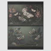 Decoupage Woodland Moth Illustration Tissuepapier (Voorkant)