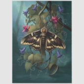 Decoupage Woodland Moth Illustration Tissuepapier (Voorkant)
