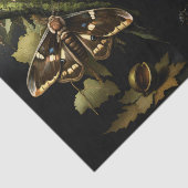 Decoupage Woodland Moth Illustration Tissuepapier (Detail)
