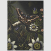 Decoupage Woodland Moth Illustration Tissuepapier (Voorkant)