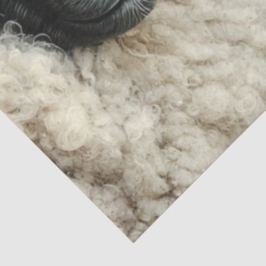 Decoupage Wool & Whispers Sheep & Marigold  Tissuepapier (Detail)