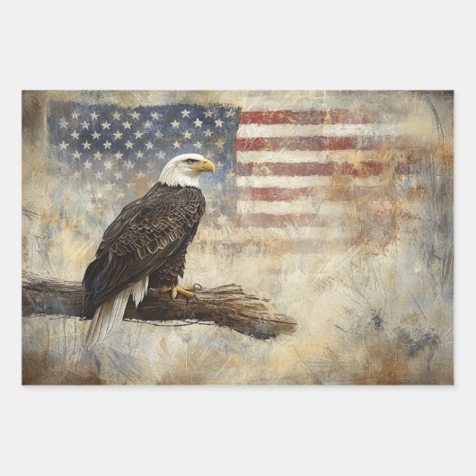 Decoupage Wrapping Paper Beer Eagle Moose 3 Design (Voorkant 2)