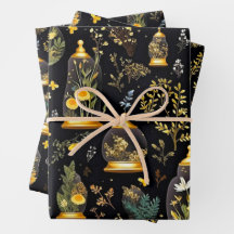 Decoupage Wrapping Paper Terrariums Set van 3