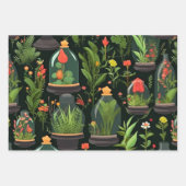 Decoupage Wrapping Paper Terrariums Set van 3 (Voorkant)