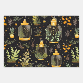 Decoupage Wrapping Paper Terrariums Set van 3