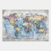 Decoupage Wrapping Paper USA, Kaart & Bar (Voorkant 3)