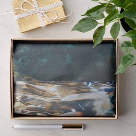 Decoupage Zeeen schildpadden Tissuepapier (Geschenk)