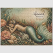 Decoupage Zeemeermin Kust Zee Kunst Tissuepapier (Voorkant)