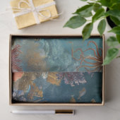 Decoupage Zeeschildpad Koraalrif Muur Kunst Tissuepapier (Geschenk)