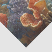 Decoupage Zeeschildpad Koraalrif Muur Kunst Tissuepapier (Detail)